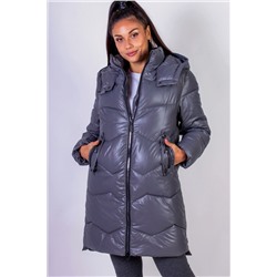 Зимняя куртка стеганная с капюшоном арт. 811