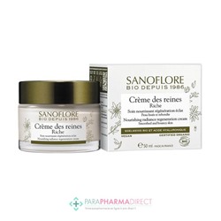 Sanoflore Crème des Reines Riche - Soin Nourrissant Régénération Eclat BIO 50 ml
