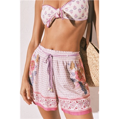 Pantalón corto  estampado multicolor