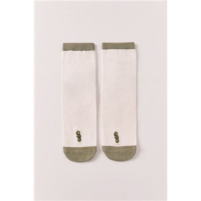 Calcetines cortos bordado aceitunas