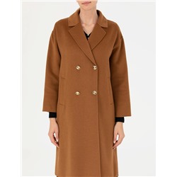 Camel Comfort Fit Kaşe Kaban