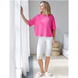 Укороченная футболка силуэта овер-сайз