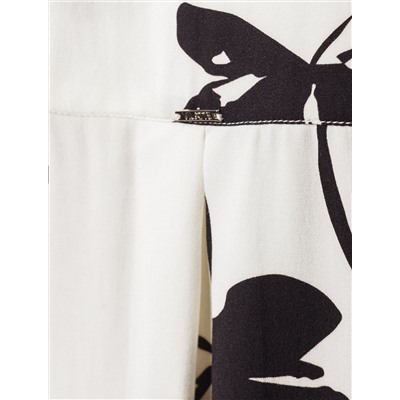 Блузка из вискозы с принтом