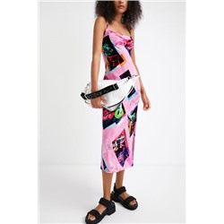 Vestido midi street art