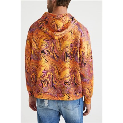Sudadera unisex efecto marmoleado