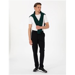 Siyah Slim Fit Eşofman Altı