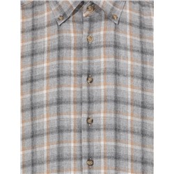 Gri Slim Fit Uzun Kollu Gömlek