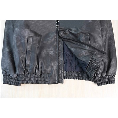 Мужская кожаная куртка с капюшоном   Jac*k & Jone*s