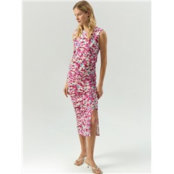 Платье миди с драпировкой, PL1664/ciara