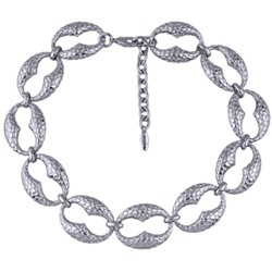 Колье Рептилия (покрытие палладий) 45-50см, Есть комплект