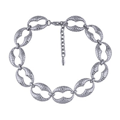 Колье Рептилия (покрытие палладий) 45-50см, Есть комплект