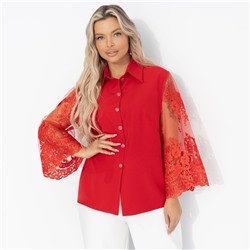 Жакет нарядный, Даю автограф (алый, с поясом)