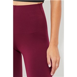 Leggings 7/8 cintura alta - Burdeos