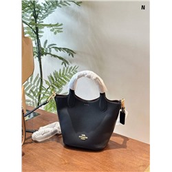 Сумка Coac*h Hanna 👔  Реплика  Материал: коровья кожа, холст  Размер: 17,5/19,5/13