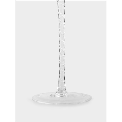 Бокал для вина, 580 мл, 2 шт, стекло, с серебристым кантом, Rhapsody