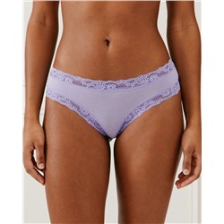 Braguita brasileña de algodón en morado