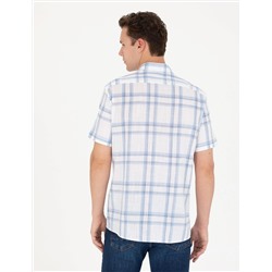 Mavi Regular Fit Kısa Kollu Gömlek