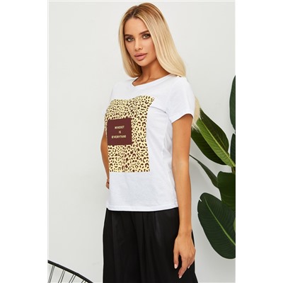 Футболка с леопардовым принтом ЛЕОWSP