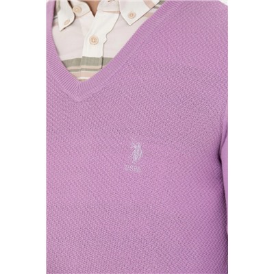 Erkek Lila Basic Kazak