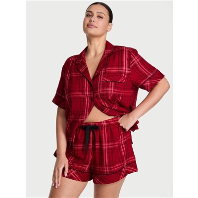 Victoria's Secret Cotton Flannel Short Pajama Set