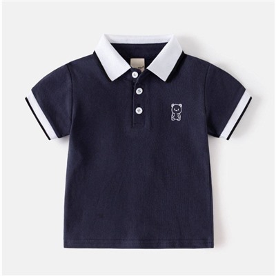 Рубашка поло с короткими рукавами для мальчиков 2025