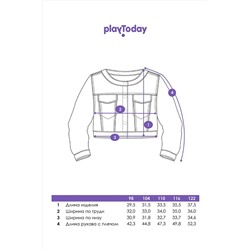 Костюм (Жакет+Футболка+Юбка) PLAYTODAY, 1121313
