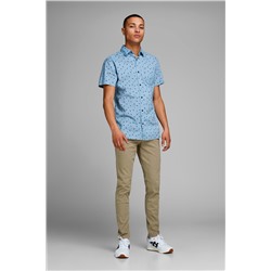 Pantalón recto Caqui