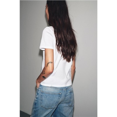 MERCERISED COTTON T-SHIRT