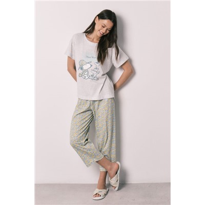 Pijama largo algodón Snoopy