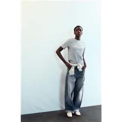 SHIMMER TEXT T-SHIRT