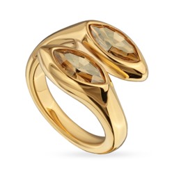 Кольцо Эдем (кристаллы SW шампань; покрытие золото), Есть комплект