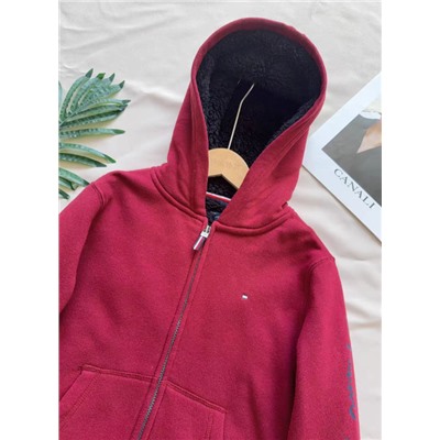 Детская теплая толстовка с изнанкой из искусственного меха, экспорт КЕЛЬВИН КЛАЙ*Н