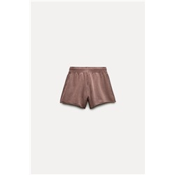 FEW ITEMS LEFT FADED-EFFECT PLUSH SHORTS