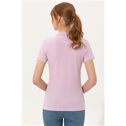 Kadın Manolya Basic Polo Yaka Tişört