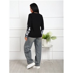 Лонгслив с рисунком Город Арт. 1097