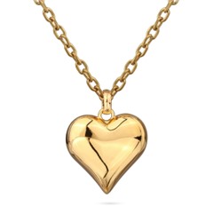 Кулон Сердцебиение (2, 5см; покрытие золото) 95см, Есть комплект