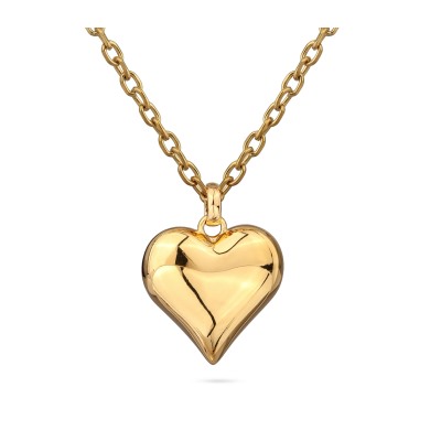 Кулон Сердцебиение (2, 5см; покрытие золото) 95см, Есть комплект