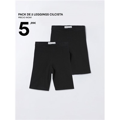 PACK DE 2 LEGGINGS CICLISTAS