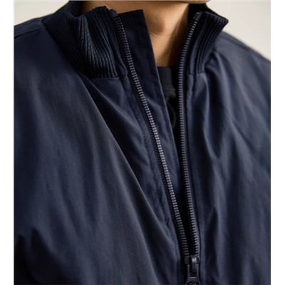 Мужская зимняя стеганая куртка с хлопковой подкладкой на двойной молнии