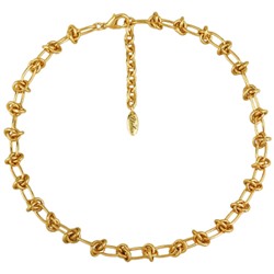 Колье Узелки (покрытие золото) 40-45см, Есть комплект