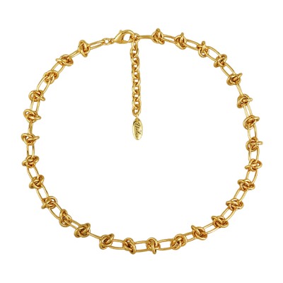 Колье Узелки (покрытие золото) 40-45см, Есть комплект