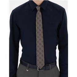 Lacivert Regular Fit Uzun Kollu Basic Gömlek