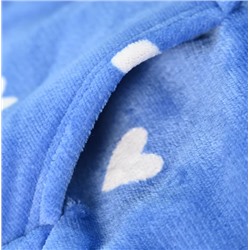 Мягкий и толстый флисовый двухсторонний халат