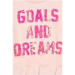 Kız Çocuk Toz Pembe Sweatshirt
