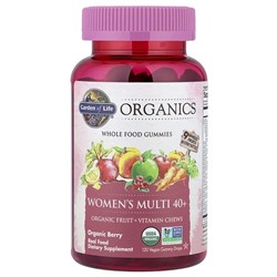 Garden of Life, Organics, Women's Multi 40+ Gummies, Organic Berry, 120 Vegan Gummy Drops