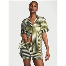 Glazed Satin Short Pajama Set