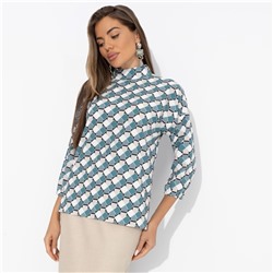 Блуза с воротником-стойкой, Вихрь комплиментов