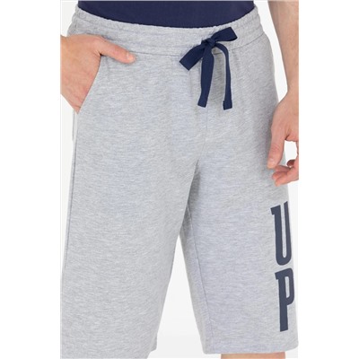 Erkek Gri Melanj Örme Şort