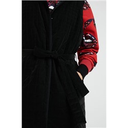 Chaleco largo acolchado