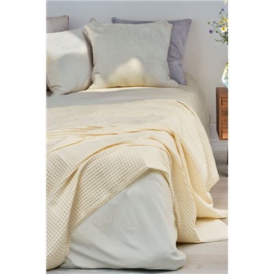 Плед вафельный 140х200 см Бохо